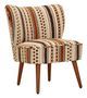 Fauteuil multicolore à motifs ethniques Madi