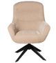 Fauteuil pivotant à 360º tissu beige clair matelassé Bolia 73 cm