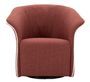 Fauteuil pivotant Siena bordeaux design élégant moderne