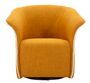Fauteuil pivotant Siena moutarde design moderne élégant