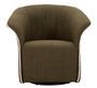 Fauteuil pivotant Siena vert design moderne élégant