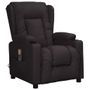 Fauteuil releveur inclinable de massage Noir Similicuir