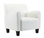 Fauteuil simili cuir blanc Casey