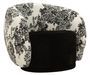 Fauteuil style oriental tissu décoratif enveloppant Caly