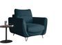 Fauteuil tissu bleu nuit Zurik 93 cm