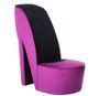 Fauteuil velours violet Fashionly