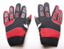 Gants de cross nylon Noir et Rouge