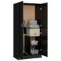 Garde-robe Noir brillant 82,5x51,5x180 cm