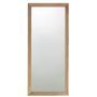 Grand miroir mural en bois massif clair MAZARI - L 80 x H 180 cm