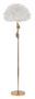 Lampadaire blanc avec abat-jour en plumes SLIM