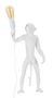 Lampe de table blanc design MONKEY