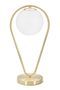 Lampe de table dorée design avec sphère en verre GLAMY DROP