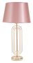 Lampe de table dorée rose grand format design glamour KRISTA