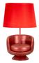 Lampe de table fauteuil design rouge RETRO
