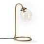 Lampe de table métal doré Tyana H 43 cm