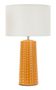 Lampe de table moutarde design céramique relief tridimensionnel brillant GLISS