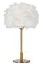 Lampe de table plume blanche design chic et aérien ALBA