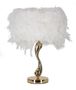 Lampe de table plume dorée design ROSA