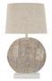Lampe de table résine géométrique beige ECLIPS