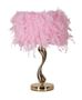 Lampe de table rose dorée élégante ROSA
