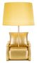 Lampe de table style mid-century jaune cm ø 26x46