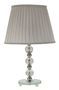 Lampe de table Tolly argentée métal verre design élégant