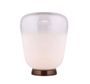 Lampe de table verre blanc et métal Nonseum