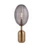 Lampe de table verre soufflé smoky et métal Manict