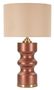 Lampe design élégante aux lignes ondulées et finitions cuivrées ROSENTHAL