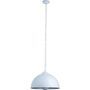 Lampe suspension métal blanc Fola D 40 cm