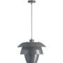 Lampe suspension métal gris Ida 38 cm