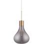 Lampe suspension verre smoky Triz