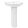 Lavabo autoportant avec socle Céramique Blanc 520x440x190 mm