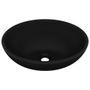 Lavabo ovale de luxe Noir mat 40x33 cm Céramique