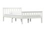 Lit adulte pin massif blanc Karibou 120x200 cm