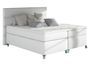 Lit boxspring 140x200 cm simili cuir blanc Mador