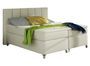 Lit boxspring 140x200 cm simili cuir crème Balfor