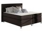 Lit boxspring 140x200 cm simili cuir marron Mador