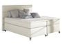 Lit boxspring 180x200 cm simili cuir crème Mador