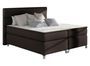 Lit boxspring 180x200 cm simili cuir marron Mador