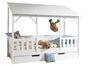 Lit cabane avec tiroir lit HENRI 90x200 cm – Pin massif blanc