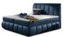 Lit continental velours bleu Florencia