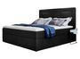 Lit continental velours noir Balore