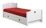 Lit enfant AMORI 90x200 – Blanc laqué & détails cœur