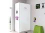 Lit escamotable superposé 2 couchages 80x190 cm blanc satiné Liker