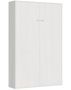 Lit escamotable vertical bois frêne blanc kanto 120x190 cm