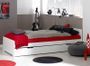 Lit gigogne 90x200 cm bois blanc Féroé