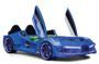 Lit voiture aero bleu à Led 90x190 cm