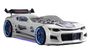 Lit voiture de course Champion blanc 70x140 cm