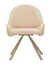 Lot de 2 chaises crème au design contemporain Elio